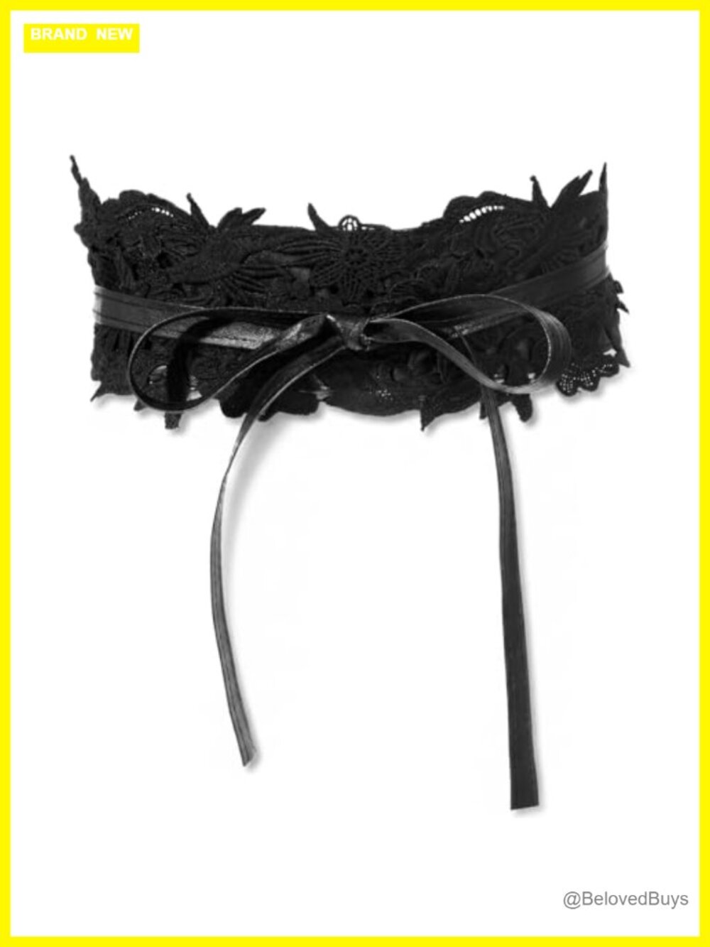 Wide Lace Waist Corset Belt with Bowknot Wrap Obi Belt for Dresses